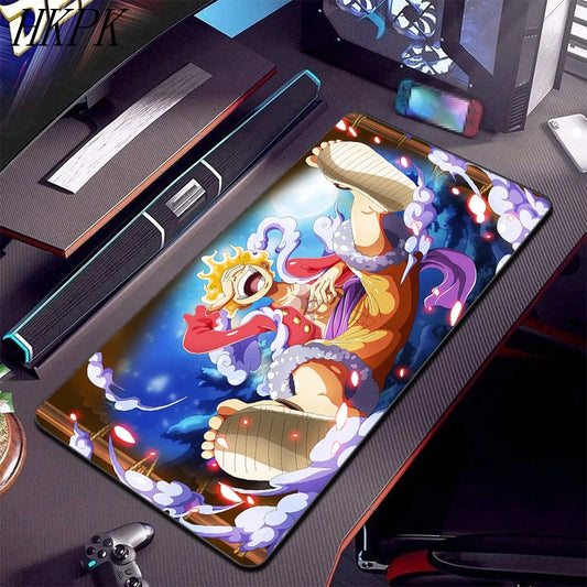 One Piece-Schreibtischunterlage – Luffy Gear 5 in der Nika-Verwandlung