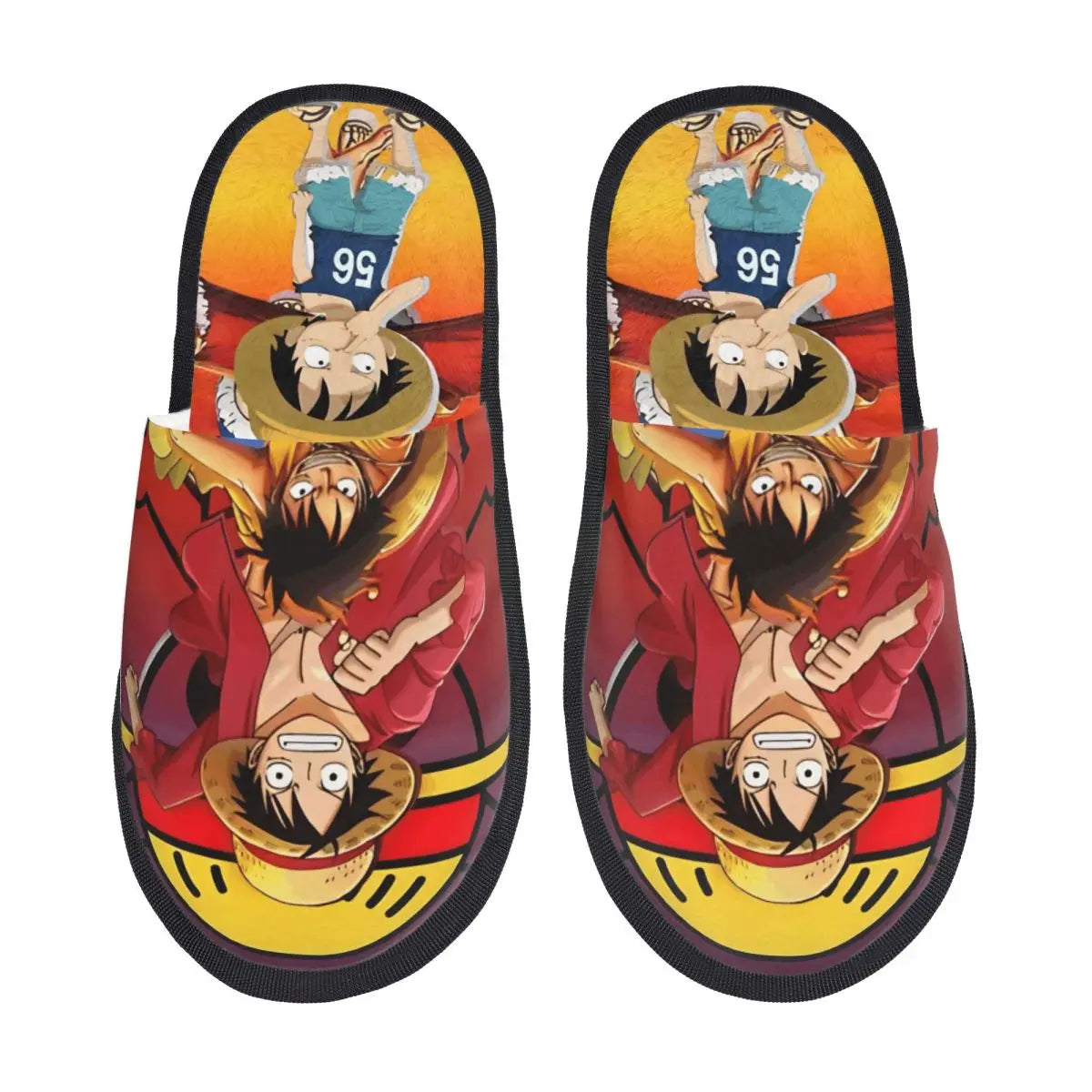 Chaussons One Piece - Design Luffy Chapeau de Paille (Action)