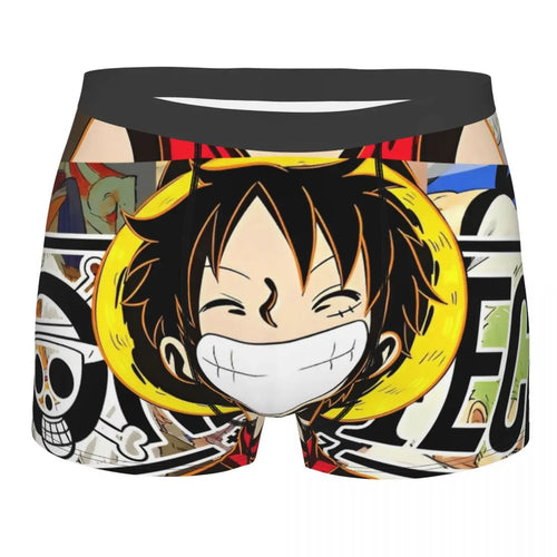 Boxershorts – Ruffys vergrößertes Gesicht