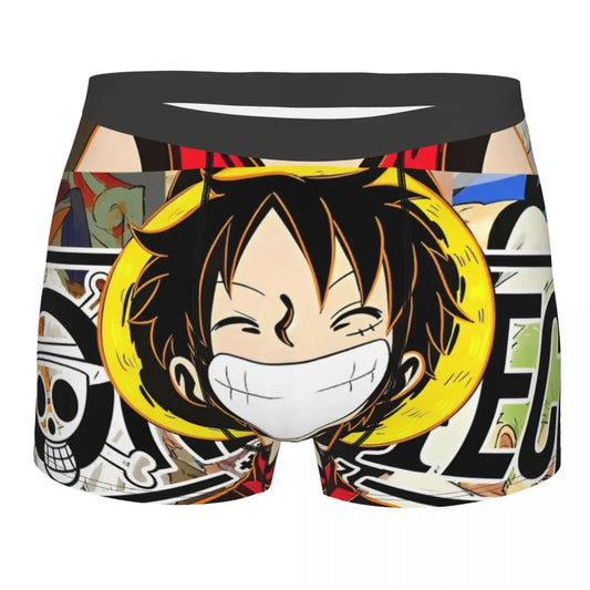Boxershorts – Ruffys vergrößertes Gesicht