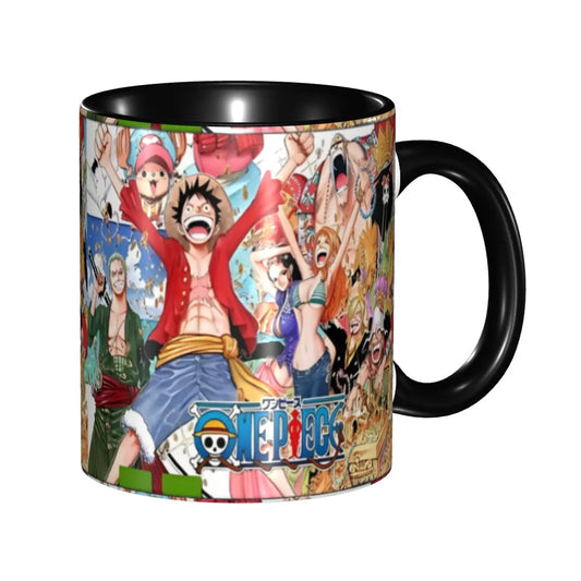 One Piece Tasse – Vollständige Crew und Thousand Sunny