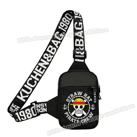 Sac Bandoulière One Piece – Emblème Pirates Chapeau de Paille