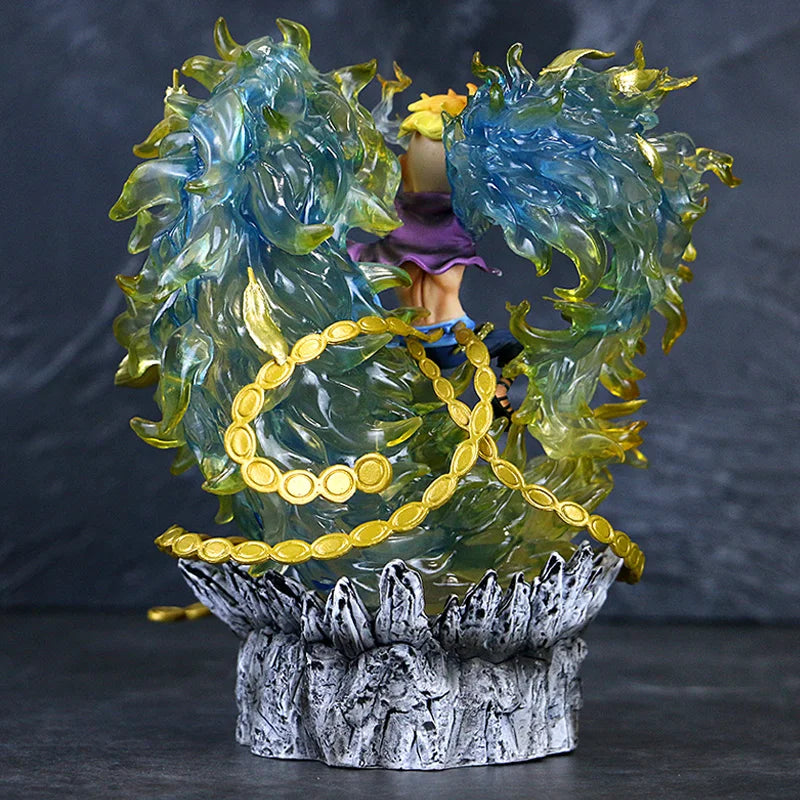 Statue One Piece - Marco le Phénix (Effets de Flammes Bleues)