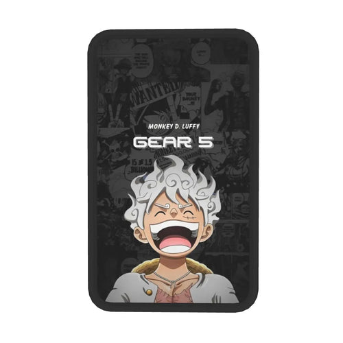 Housse d'Accoudoir One Piece - Visage Riant Luffy Gear 5 (Design Blanc)
