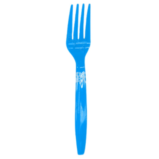 Fourchette One Piece - Couvert de Fête Réutilisable (Bleu)