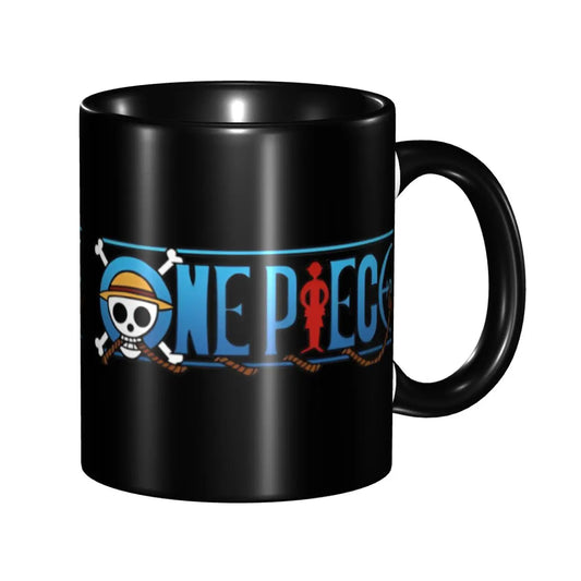 One Piece Tasse – Logo der Strohhut-Crew (Blau)