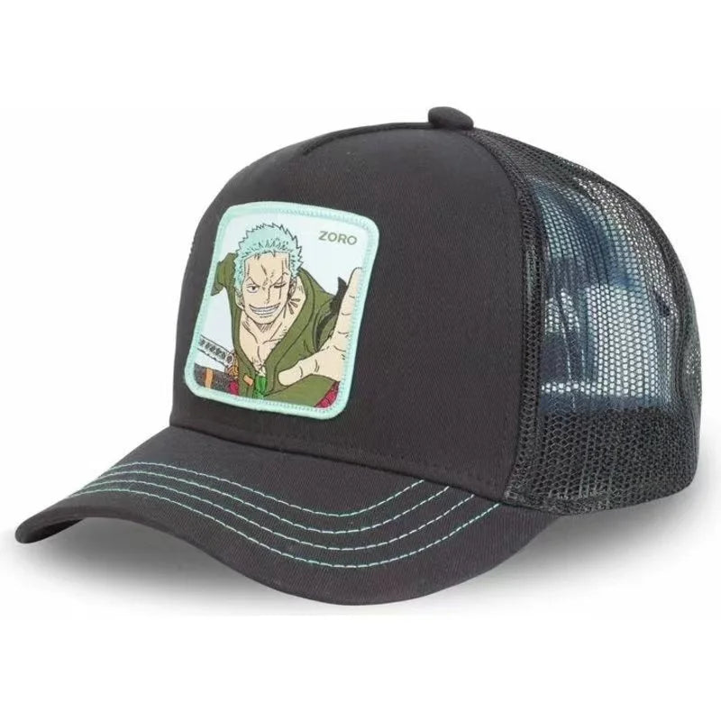 One Piece Trucker-Cap – Lorenor Zorro Schwarz