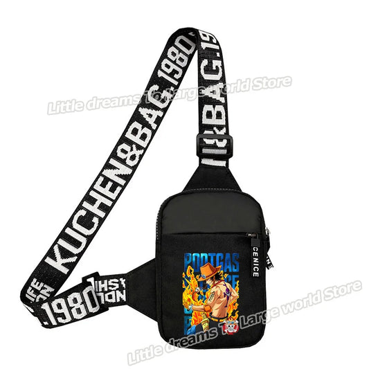 One Piece Umhängetasche – Ace mit flammendem Angriff