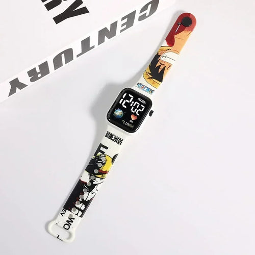 Montre One Piece - Design Personnages Manga Noir