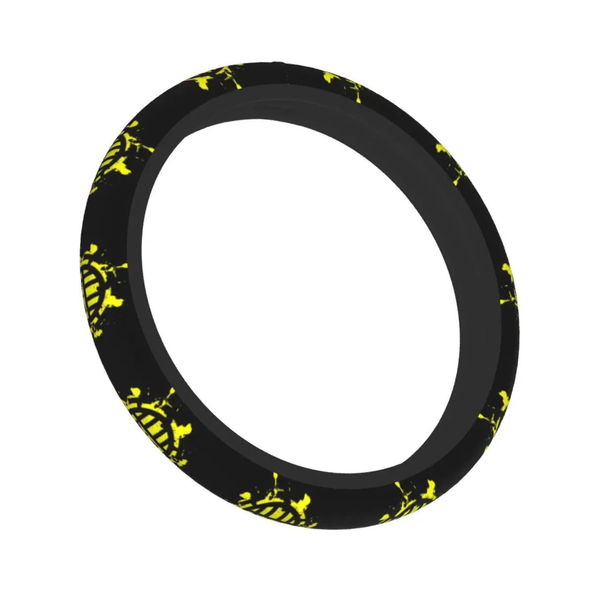 Lenkradbezug One Piece – Neongelbe Piratenmotive