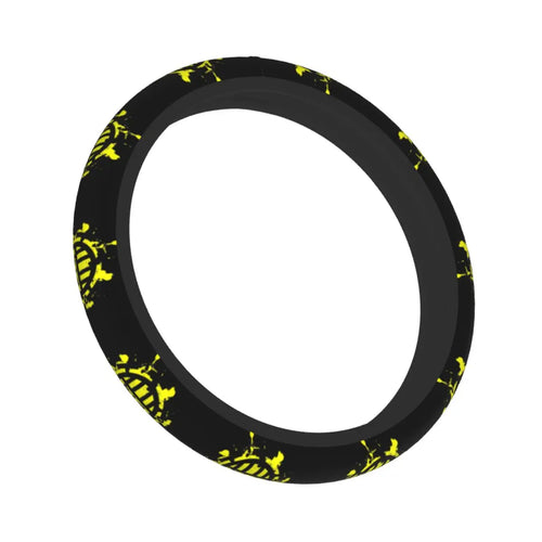 Lenkradbezug One Piece – Neongelbe Piratenmotive