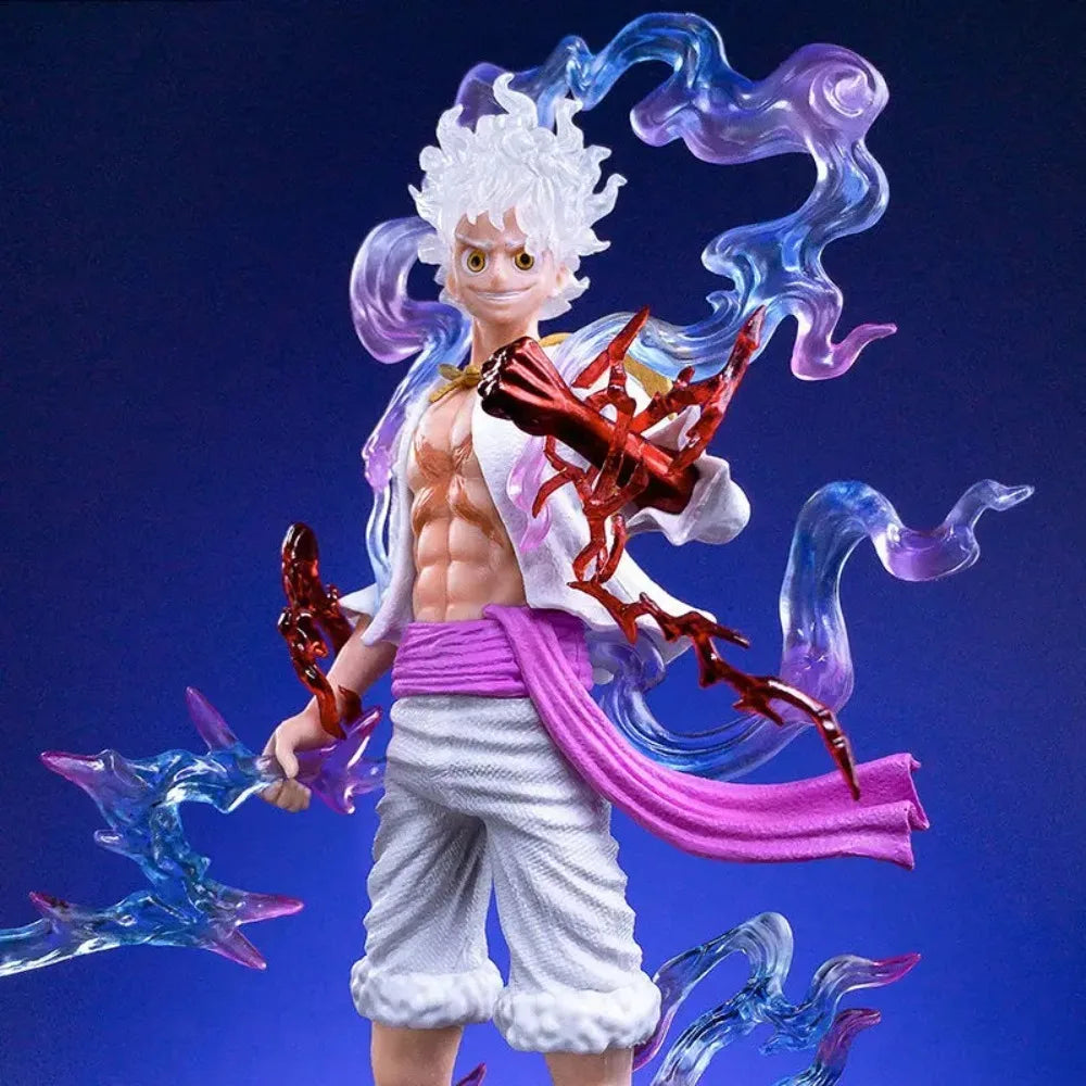 Figurine One Piece - Luffy Gear 5 (Effets Éclairs et Transformation)