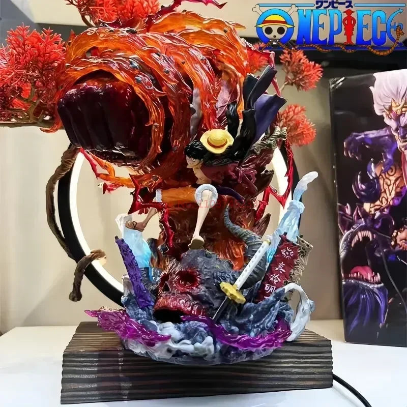 Statue One Piece - Monkey D. Luffy (Effet Dynamic Fire - Poing de Feu)