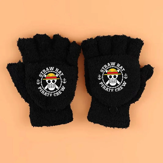 One Piece-Handschuhe – Klassisches Piratenemblem