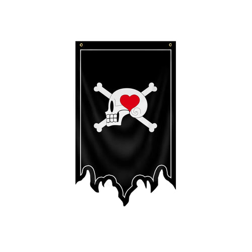 One Piece-Flagge – Jolly Roger von Portgas D. Ace