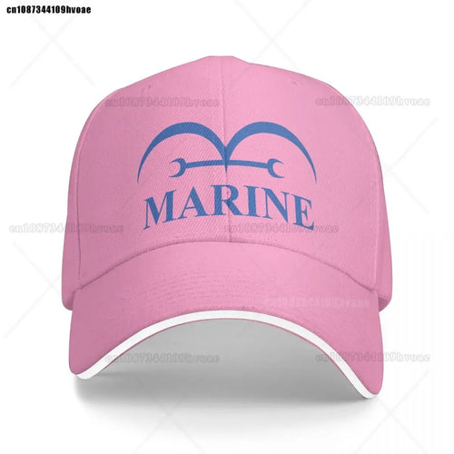 One Piece Marine-Cap – Pastellrosa (Besticktes Logo)