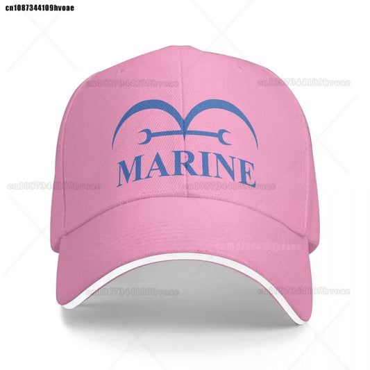 One Piece Marine-Cap – Pastellrosa (Besticktes Logo)