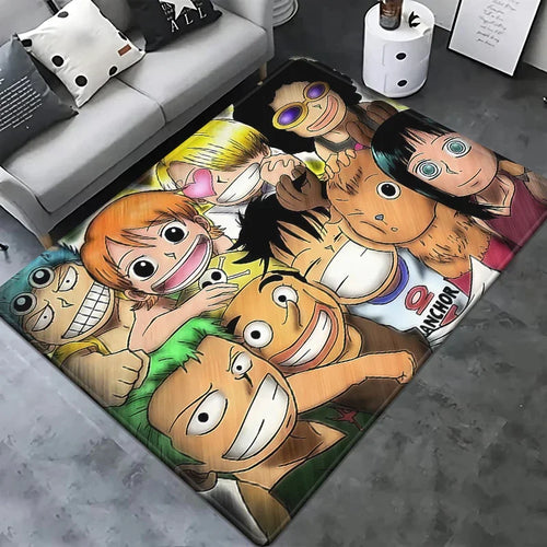 One-Piece-Teppich – Duo-Illustration von Nami und Nico Robin (HD-Farben)