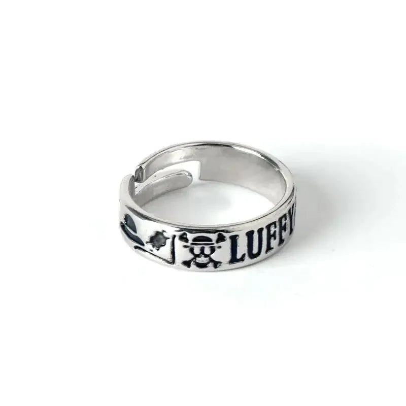 Bague One Piece - Logo Skull Luffy Gravé
