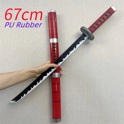 Katana de Cosplay One Piece - Épée Sandai Kitetsu de Zoro (67cm, Mousse PU)