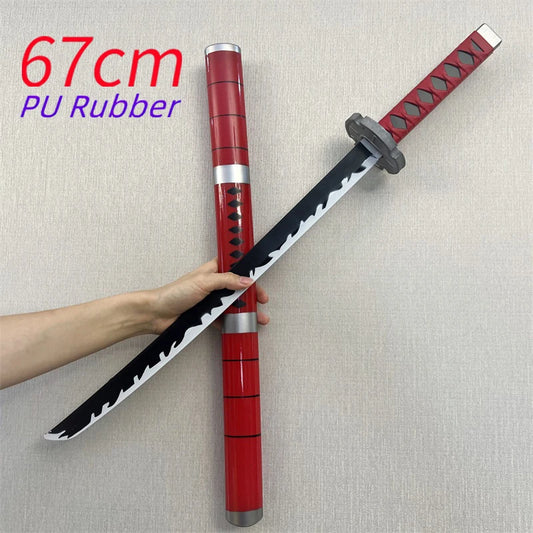 Katana de Cosplay One Piece - Épée Sandai Kitetsu de Zoro (67cm, Mousse PU)
