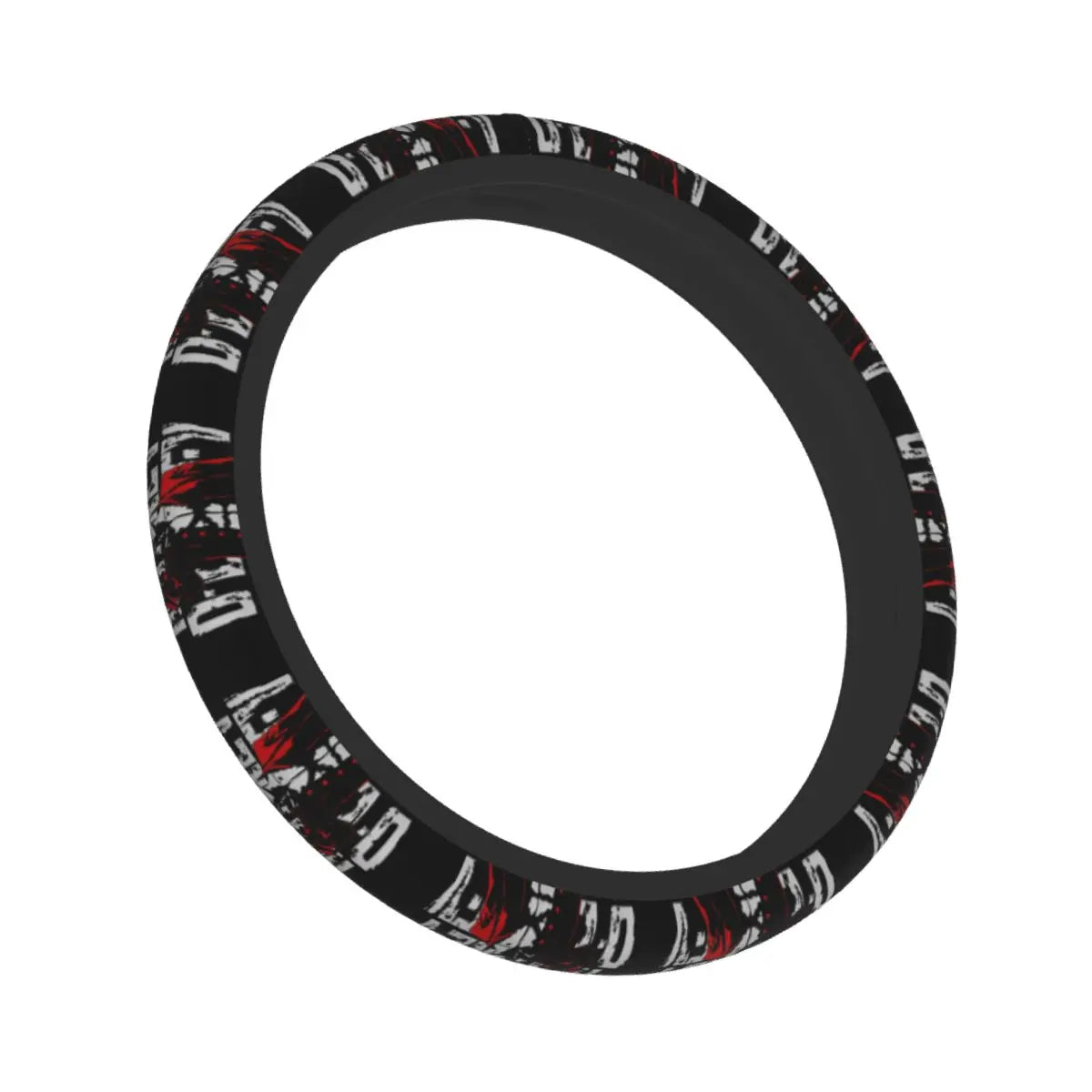 Lenkradbezug One Piece – Schwarze Piratentypografie