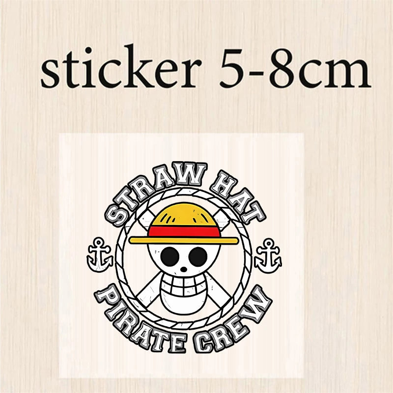 One Piece-Aufkleber – Mugiwara-Schädel-Logo