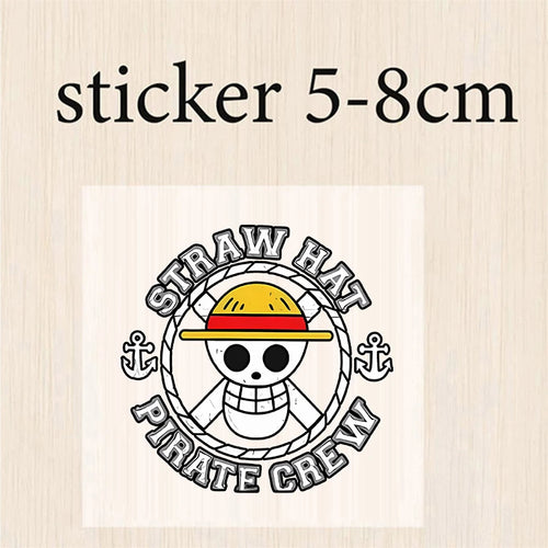 One Piece-Aufkleber – Mugiwara-Schädel-Logo
