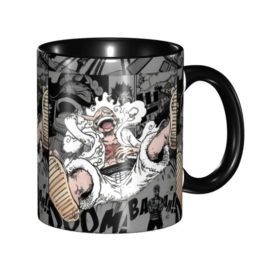 One Piece Tasse – Gear-5-Transformation, Manga-Skizze