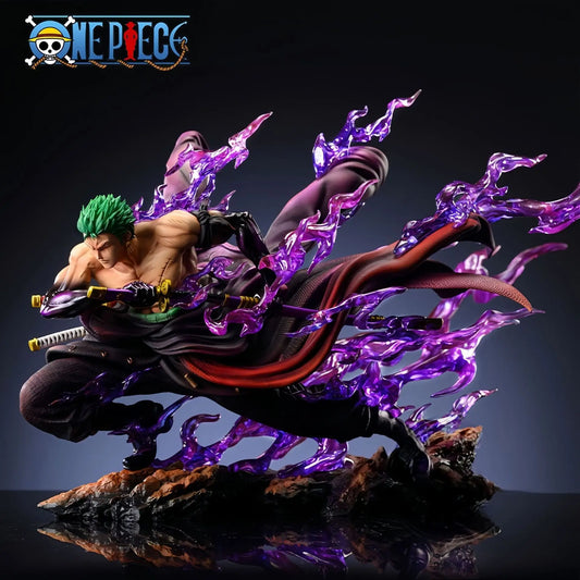 Figurine One Piece - Roronoa Zoro Attaque Spéciale (Effets Violets)