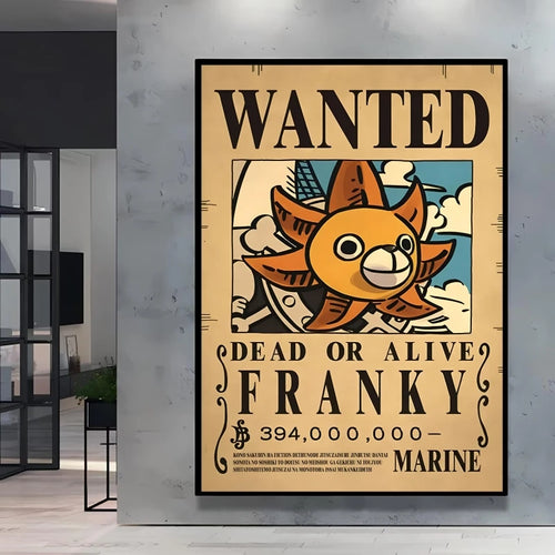 One Piece Wanted-Poster – Franky (Der Cyborg)