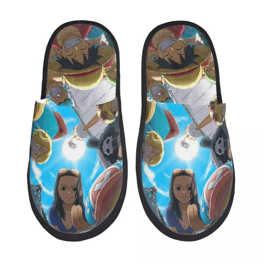 Chaussons One Piece - Design Brook & Groupe (Fond Bleu)