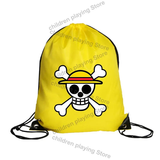 One Piece Turnbeutel – Gelbes Strohhut-Piratenemblem