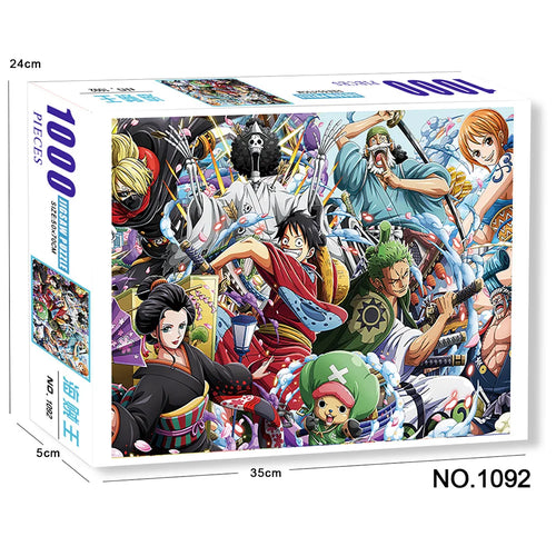 Puzzle One Piece 1000 Pièces - Illustration Artistique Groupe Mugiwara