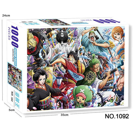 Puzzle One Piece 1000 Pièces - Illustration Artistique Groupe Mugiwara