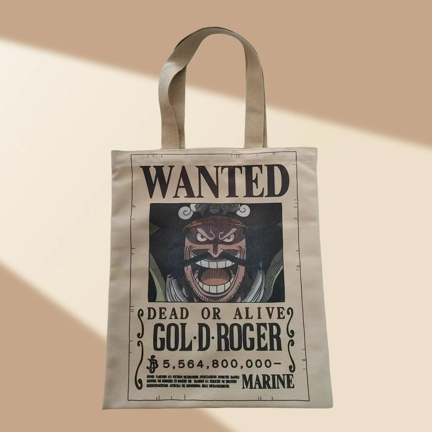 One Piece-Tote-Bag – Steckbrief von Gol D. Roger, dem König der Piraten