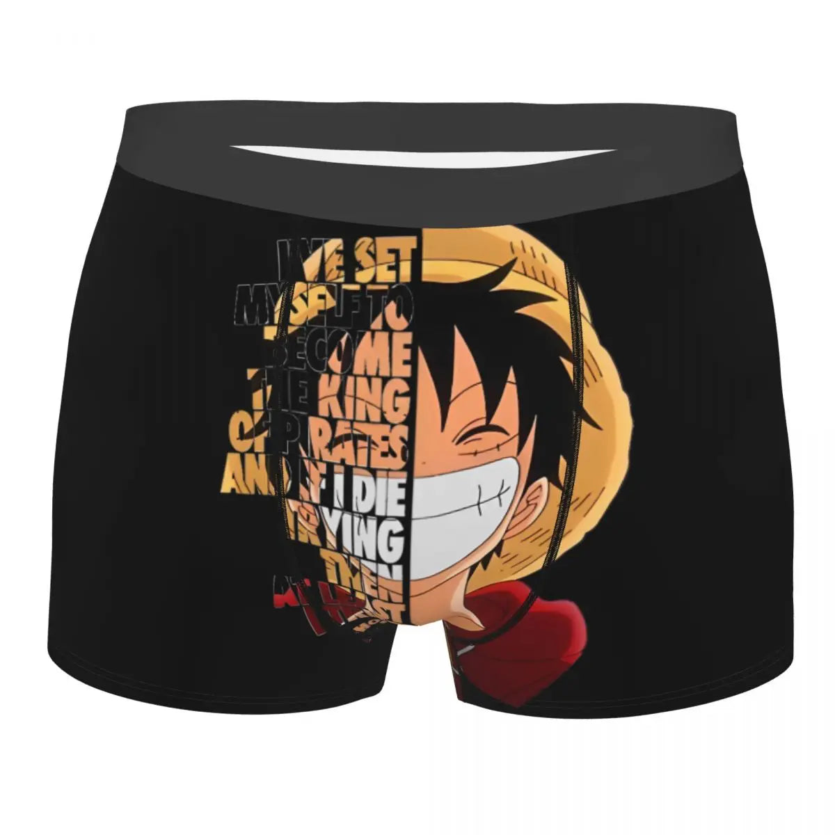 Boxershorts – Ruffy im orangefarbenen Profil
