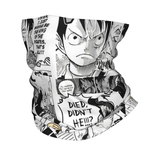 One Piece Schlauchschal – Manga-Seite Schwarz-Weiß