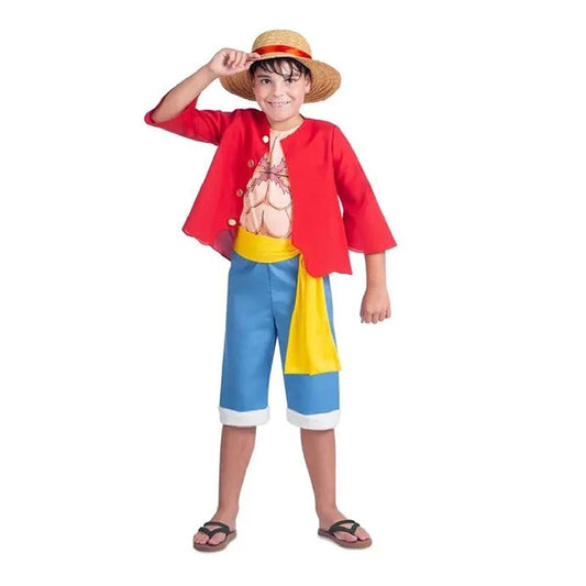 Déguisement One Piece - Tenue Enfant Monkey D. Luffy (Avec Chapeau)