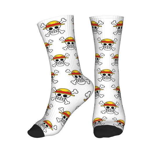 Chaussettes One Piece - Motif Skull Blanc