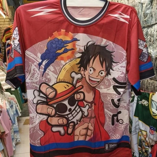 T-shirt de Foot One Piece Luffy - Illustration luffy (Multicolore)