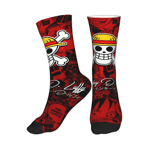 Chaussettes - Luffy & Chopper Rouge
