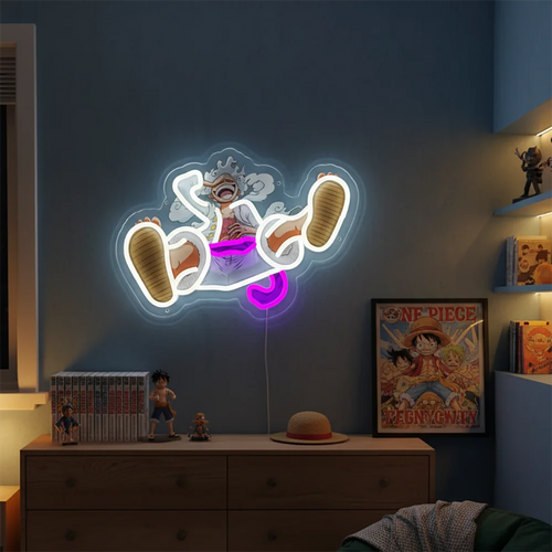 Lampe Néon One Piece - Luffy Gear 5 Libération Nika