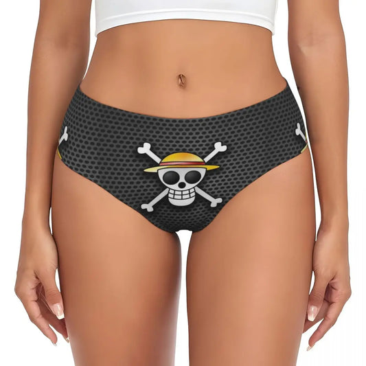 Culotte One Piece - Logo Jolly Roger Classique (Gris Anthracite)