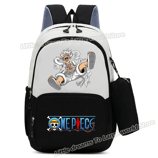 One Piece-Rucksack – Minimalistische Illustration von Monkey D. Ruffy