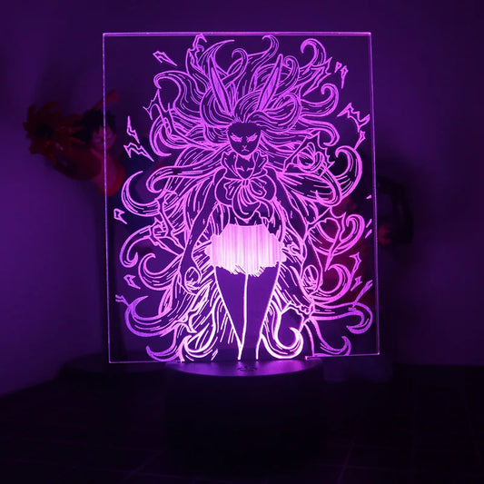 One Piece LED-Nachtlicht – Nico Robin Spezialangriff (Violett)