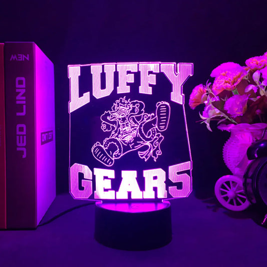 Lampe Veilleuse LED One Piece - Luffy Gear 5 Transformation (Violet)