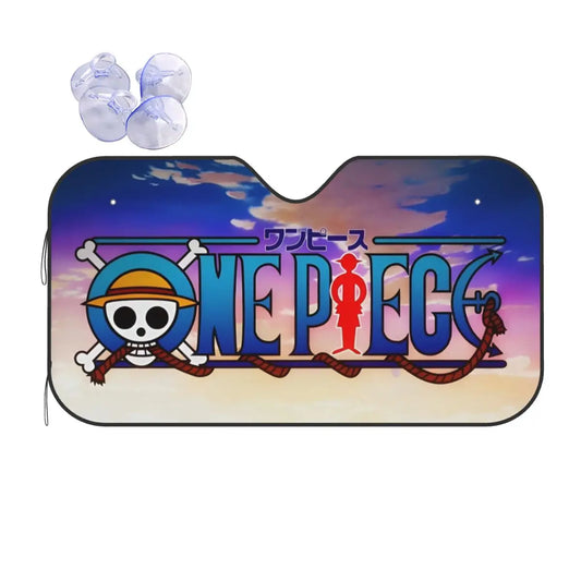One Piece-Autosonnenblende – klassisches Logo
