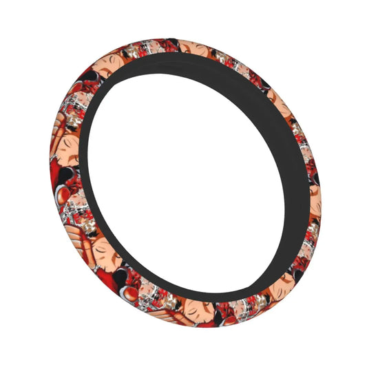 Couvre-Volant Voiture One Piece – Portraits Manga Tons Chauds