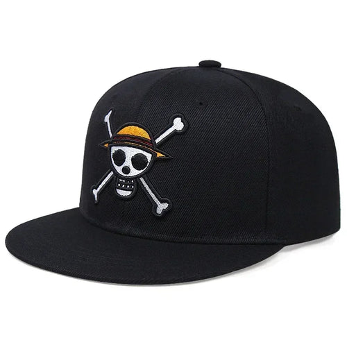 Casquette One Piece - Snapback Skull Noir